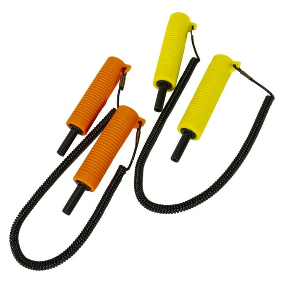 2pcs Retractable Ice Safety Pick - Skating & Fishing Kit, Spikes & Accessories （yellow orange）