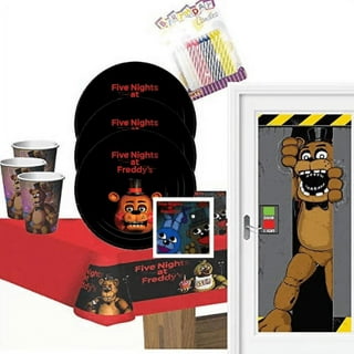 42pcs/set Theme Birthday Five Nights Freddy Party Supplies Banners, 20  Plates, 20 Napkins, and 1 Tablecover for Birthday Party Decorations for  Boys