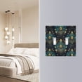 thumbnail image 4 of Yayeee Toggle Light Switch Wall Plate 2-Gang 4.56"x4.48" Decorative Outlet Cover, Gold Peacock Pattern, 4 of 7