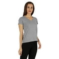 thumbnail image 2 of Inkmeso Short Sleeve Solid Basic T-Shirt For Womens V-Neck Casual Tee T-Shirts With Patch Pocket, 2 of 7