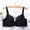 Black BK80D, variant on Women Bra Underwear for Women Lift up Gathered Bras Solid Color Comfy Thin Brassiere Ladies Plus Size Casual Wear Red 90D