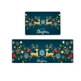 thumbnail image 2 of Clearance!TAKTUK Christmas Decorations,Carpet,Door Mat,2 Piece Non Slip Kitchen Mat Runner Rug Set Doormat Merry Christmas Snowman Door Mats Rubber Backing Carpet Indoor Floor Mat,Christmas Decor, 2 of 8