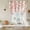 Pink Red Light Beige, variant on Butterfly Flower Balloon Curtains for Living Room/French Door, Farmhouse Country Pink Floral on Linen Tie Up Curtains 63 Inch Length Energy Saving Kitchen Curtains Shades for Windows 42"x63"
