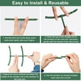 thumbnail image 4 of 8 Pack Plant Support, Be Assebled into Cages, 10 inch Adjustable Stackable Plant Stakes, Plant Cage for Plants, Flower, Vegetables, Outdoor Plants, Indoor Plants, 4 of 7