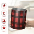 thumbnail image 5 of 12oz Coffee Tumblers Red and Black Christmas Plaid Pattern Stainless Steel Vacuum Insulated Travel Tumbler Coffee Cups Mug with Lid and Straw with Cleaning Brush for Cold & Hot Drinks, 5 of 5