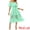 Mint Green, variant on Women's Off Shoulder Flutter Sleeve Maxi Dress M Mint Green