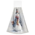 thumbnail image 2 of 2 Pieces Bathroom Towels Kitchen Towels Velcro Hand Wipes Dish Cloths & Dish Towels Washroom Towels Face Towel Hand Wipes Watercolor Snowman, 2 of 7