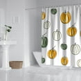 thumbnail image 2 of Thanksgiving Pumpkin Harvest Farmhouse Shower Curtains,Reusable Show Curtain with Hooks Vintage Polyester Fabric Bathroom Curtains for Bathroom Bathtub Autumn Holiday, 2 of 5