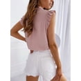 thumbnail image 5 of Chic Polka Dot Bow Tie Sleeveless Shirt Top for Women - Versatile and Stylish, 5 of 5