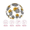 thumbnail image 3 of Gaeub plaid Pumpkin Daisy Shower Caps for Women Men,Double Waterproof Layers Bathing Hat,Elastic and Reusable Bath Caps, 3 of 7