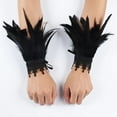 thumbnail image 3 of Gargantilla De Plumas Góticas, Envoltura De Hombro, Capa, Fiesta De Disfraces, Chal, Encogimiento De Hombros, Muñequera De Imitación SM SunniMix Traje Gótico, 3 of 8