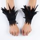 thumbnail image 3 of Gargantilla De Plumas Góticas, Envoltura De Hombro, Capa, Fiesta De Disfraces, Chal, Encogimiento De Hombros, Muñequera De Imitación SM SunniMix Traje Gótico, 3 of 8