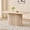 Beige Stone Patterned, variant on Beige Stone Patterned 63" Oval Dining Table with Rounded Corners Seats 4 to 6