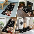 thumbnail image 5 of Runner Rugs 2x6 Ft, Black Snowman Christmas Non Slip Area Rugs for Kitchen Bedroom Entryway, Xmas Snowflake Winter Gifts Washable Carpet Runner Rug Floor Mats for Bedroom Home Decor, 5 of 9