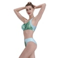 thumbnail image 5 of Daiia Dog Wrapped in Towel printed 2 piece Swimsuit Bikinis for Women High Waisted Racerback Bathing Suits Summer Tummy Control Scoop Neck Swimwear-Medium, 5 of 8