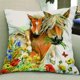 thumbnail image 5 of Funda de cojín con estampado animal cuadrado Lovoski para sofá cama de coche Caballo 60x60cm, 5 of 9