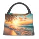 thumbnail image 1 of Fotbe Tropical Sunset Beach Scene Bolsa Térmica Portátil con Estampado, Bolsa de Entrega de Alimentos Aislada, Bolsa Reutilizable de Gran Capacidad para Comidas y Supermercado, 1 of 6