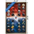 thumbnail image 3 of NFL League - Helmets 21 Wall Poster, 22.375" x 34", Framed, 3 of 3