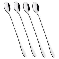 9-Inch Long Handle Iced Tea Spoon, Coffee Spoon, Ice Cream Spoon, Stainless Steel Stirring Spoons, Set of 4 By PULMCheerger