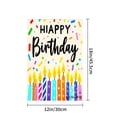 thumbnail image 4 of Amhnf Happy Birthday Garden Flag With Colorful Candles And Confetti Design For Home Outdoor Garden Yard Decor 12x18 inch, 4 of 5