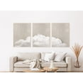 thumbnail image 2 of Hieng Sunset Clouds Canvas Wall Art Set of 3 Prints Abstract Poster Modern Neutral Painting For Living Room Bedroom Decor Wrapped Canvas, 2 of 6