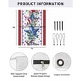 thumbnail image 2 of 4th of July RV Awning Sun Shade Screen 9'X7' Star USA Flag Mesh Sunscreen Eucalyptus Leaves Red Blue Awning Shade Screen with Zipper UV Blocker Completed Kits Outdoor Canopy for RV Motorhome Camper, 2 of 7