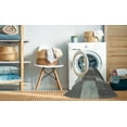 thumbnail image 2 of Ahgly Company Machine Washable Indoor Round Contemporary Carbon Gray Area Rugs, 4' Round, 2 of 7