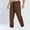 Brown, variant on SYMOID Men's Corduroy Pants with Elastic Waistband, Stretch Straight Leg Casual Trousers in S Brown, Comfort Fit Drawstring Waist
