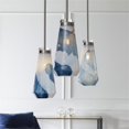 thumbnail image 4 of Bowery Hill Contemporary 1 Light Mini Pendant in Blue and White, 4 of 9