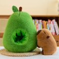 thumbnail image 5 of Peluche de carpincho de aguacate para niños, juguete de simulación de capibara, peluche de anime, bonito animal relleno, regalo de cumpleaños, 5 of 5