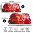 thumbnail image 3 of Balery Autumn Maple Leaves Print Car Windshield Sun Shade,Windshield Sunshade for Car Pickup Truck SUV Accessories-, 3 of 7