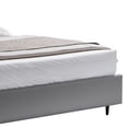 thumbnail image 4 of Benjara David Queen Size Bed, Channel Gray Top Grain Genuine Leather Upholstery, 4 of 6