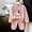 k-354Pink806, variant on SONGGE Girls Set Winter Thermal Tops Pants Kids Loungewear Outfit Sets Cozy Flannel Lapel Toddler Children With Grip Socks Long Sleeve Breathable Clothes Sets