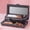 Gray 2R4, variant on Qonioi Portable Makeup Box, 2-Layer Folding Cosmetics Case with Mirror, Travel Toiletry Bag
