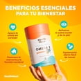 thumbnail image 3 of Omega 3 Gummies Health Hack con DHA y EPA Sabor Piña Sin Azúcar 180 Gomitas, 3 of 9