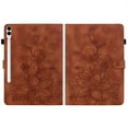 thumbnail image 6 of XYX for Samsung Galaxy Tab S10+/Tab S9 FE+/Tab S9+ Plus Case, PU Leather Slim Folio with Multi-Angle Stand - Brown Lily Flower, 6 of 7