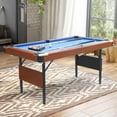 thumbnail image 4 of 5.3 ft Portable Pool Table, Billiard Table, Foldable Mesa De Billar with Complete Accessories Set, Space-Saving Indoor or Outdoor Use, 4 of 7