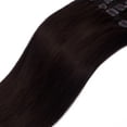 thumbnail image 4 of SAYFUT Thick 150g 20" Double Weft Grade 7A 100% Remy Human Clip in Hair Extensions Full Head 8 Piece 19 Clips (Dark Brown), 4 of 6