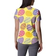 thumbnail image 5 of Hearthz Easter Womens Scrub Top Bunny Egg Hunt Print V Neck Short Sleeve Nurse Uniforms Scrub Shirts with Pockets, 5 of 5