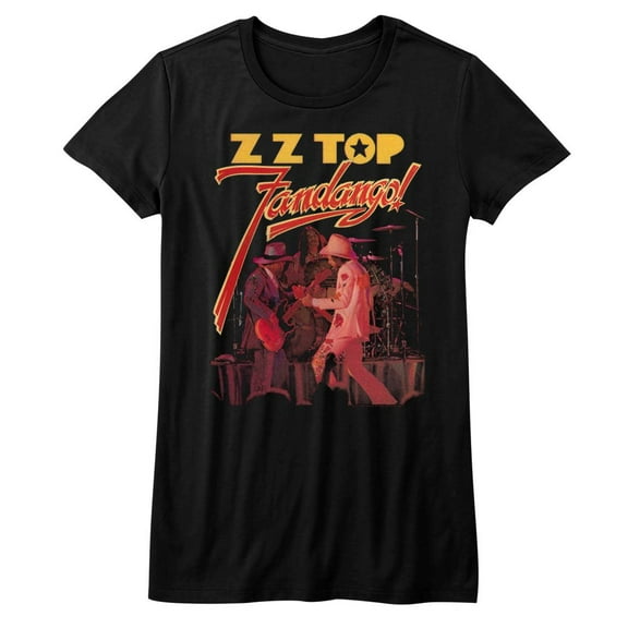 ZZ Top Fandango Black Junior Women's T-Shirt