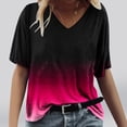 thumbnail image 1 of zanvin Haut pour Femmes, T-shirt Décontracté à Manches Courtes et Col en V Imprimé Mode pour Femmes, 1 of 4