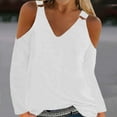 thumbnail image 2 of Vedolay Fall Fashion Sweatshirt Casual Shirts Tunic Tops White,S, 2 of 5