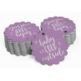 thumbnail image 2 of Inkdotpot Pack Of 50 Baby It's Cold Outside Baby Shower Favor Paper Tags Craft Real Silver Foil Hang Tags, 2 of 7