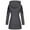 Gray, variant on Quinlirra Winter Jackets for Women XXL Women Warm Slim Jacket Thick Parka Overcoat Winter Outwear Hooded Zipper Coat XXL Gray