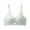 Green, variant on Women's Everyday Bra - Seamless Gathering Bralette with Heart Cutout, Thin Wirefree Comfort Underwear for Daily Wear