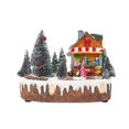 thumbnail image 2 of Glowing Music Little House Christmas Tree Hut Christmas Gifts Decorations (B), 2 of 4