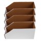 thumbnail image 1 of Juego de 4 cajas de cartón de alta resistencia de 5 niveles con tapa inclinada, ideales para almacén, oficina y hogar. Organizadores de gran capacidad para la gestión de inventario., 1 of 8