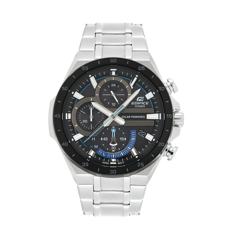 edifice solar powered chronograph
