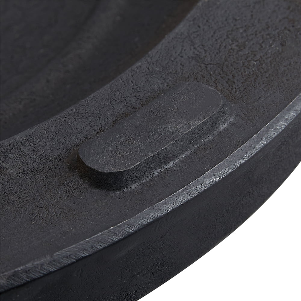 Renwick 23 lbs Black Round Resin and Iron Patio Umbrella Base, Black