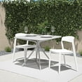 thumbnail image 2 of COSCO Outdoor/Indoor Stacking Resin Chair with Ribbon Back, 2-Pack, White, 2 of 13